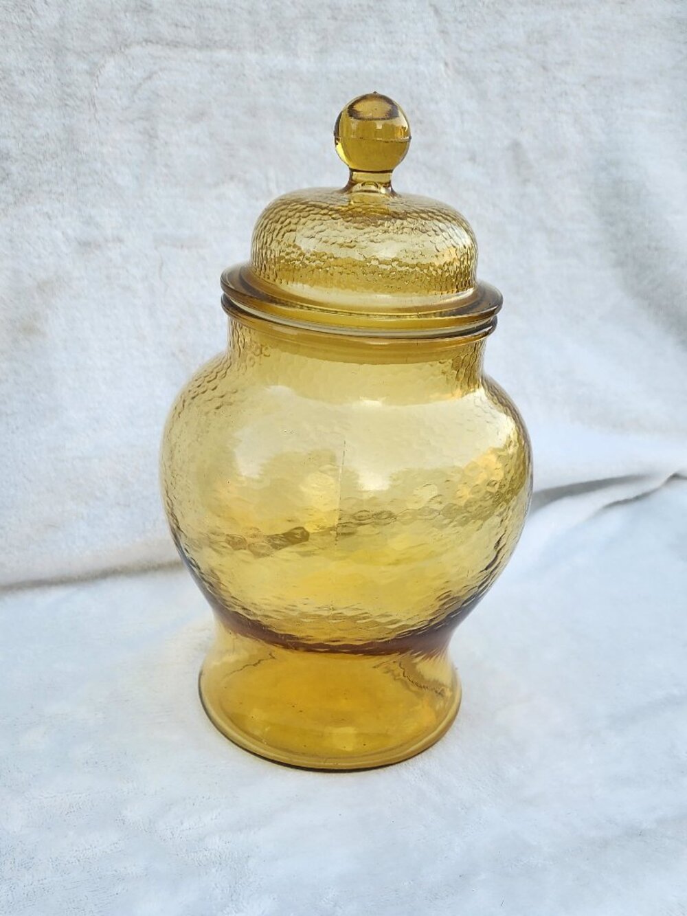 Indiana Glass Amber Apothecary Jar